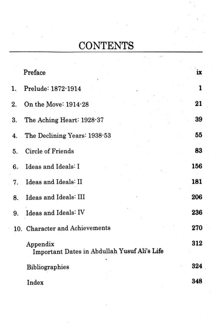 A Biography Of Abdullah Yusuf Ali