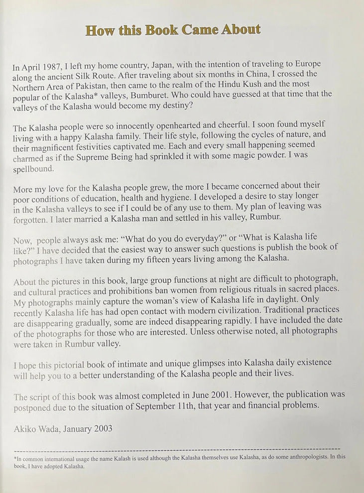 Kalasha Their Life & Tradition