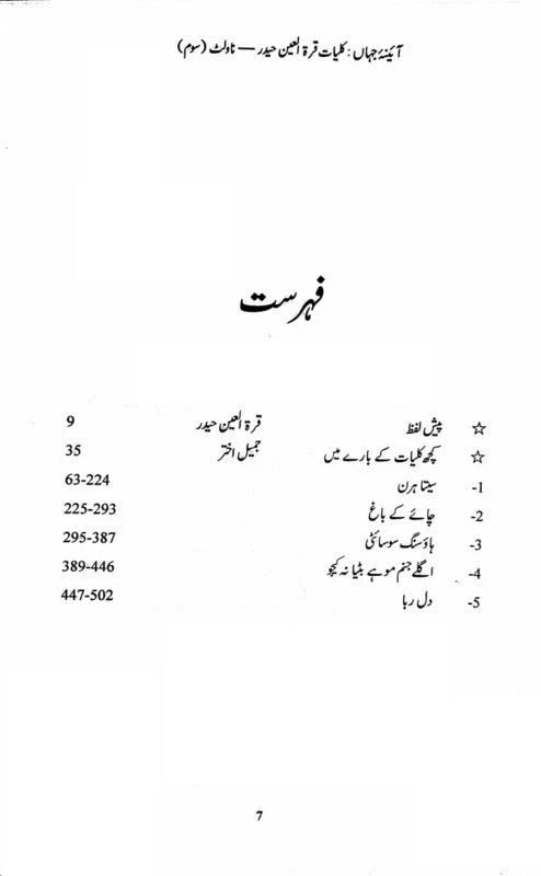 Kuliyat e Quratulain Haider - Aaina e Jahan (3) - Novlet