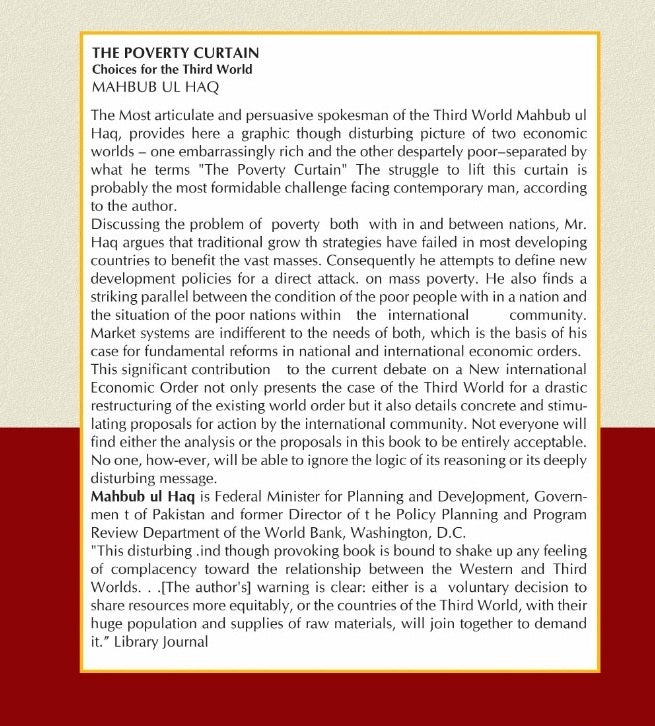 The Poverty Curtain Choices For The Third World