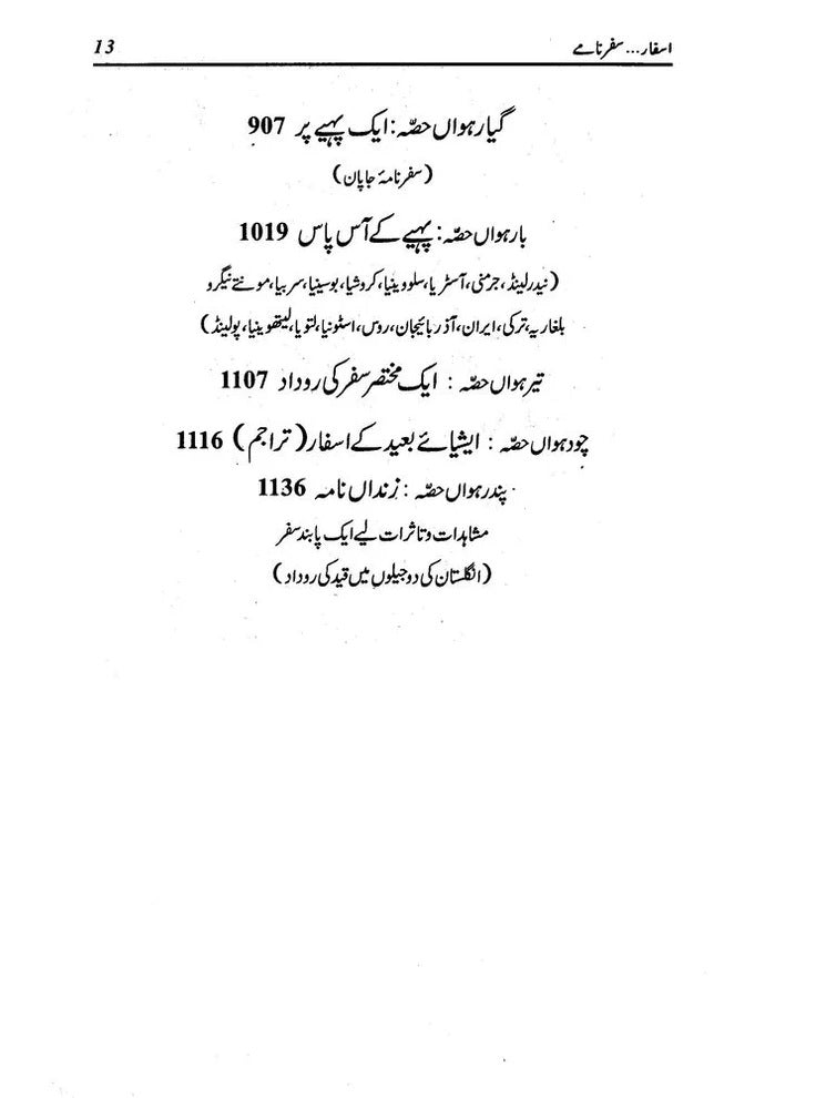 Asfaar (Safarnamy) - اسفار - سفرنامے