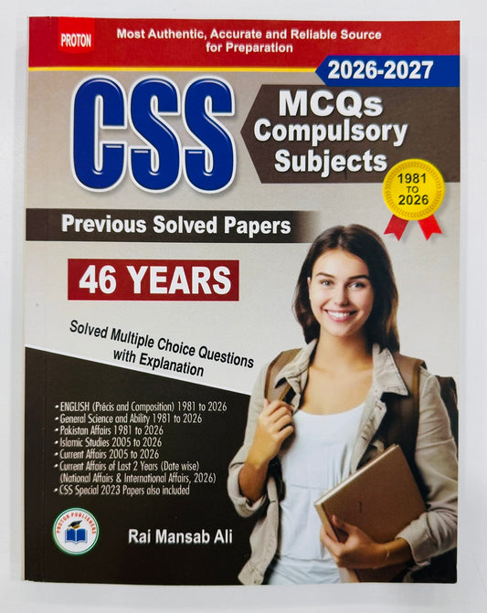 CSS Previous Solved Papers - MCQs Compulsory Subjects 2026-2027