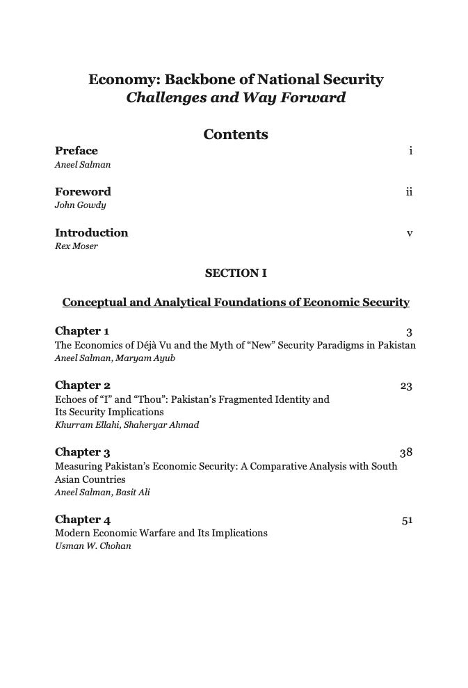 Economy: Backbone of National Security - Challenges and Way Forward