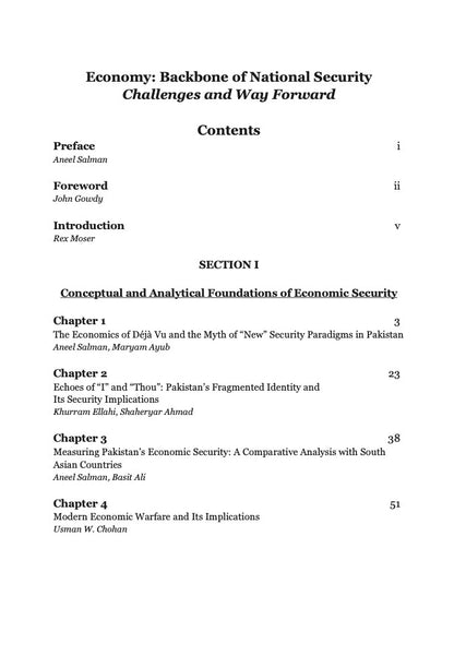 Economy: Backbone of National Security - Challenges and Way Forward