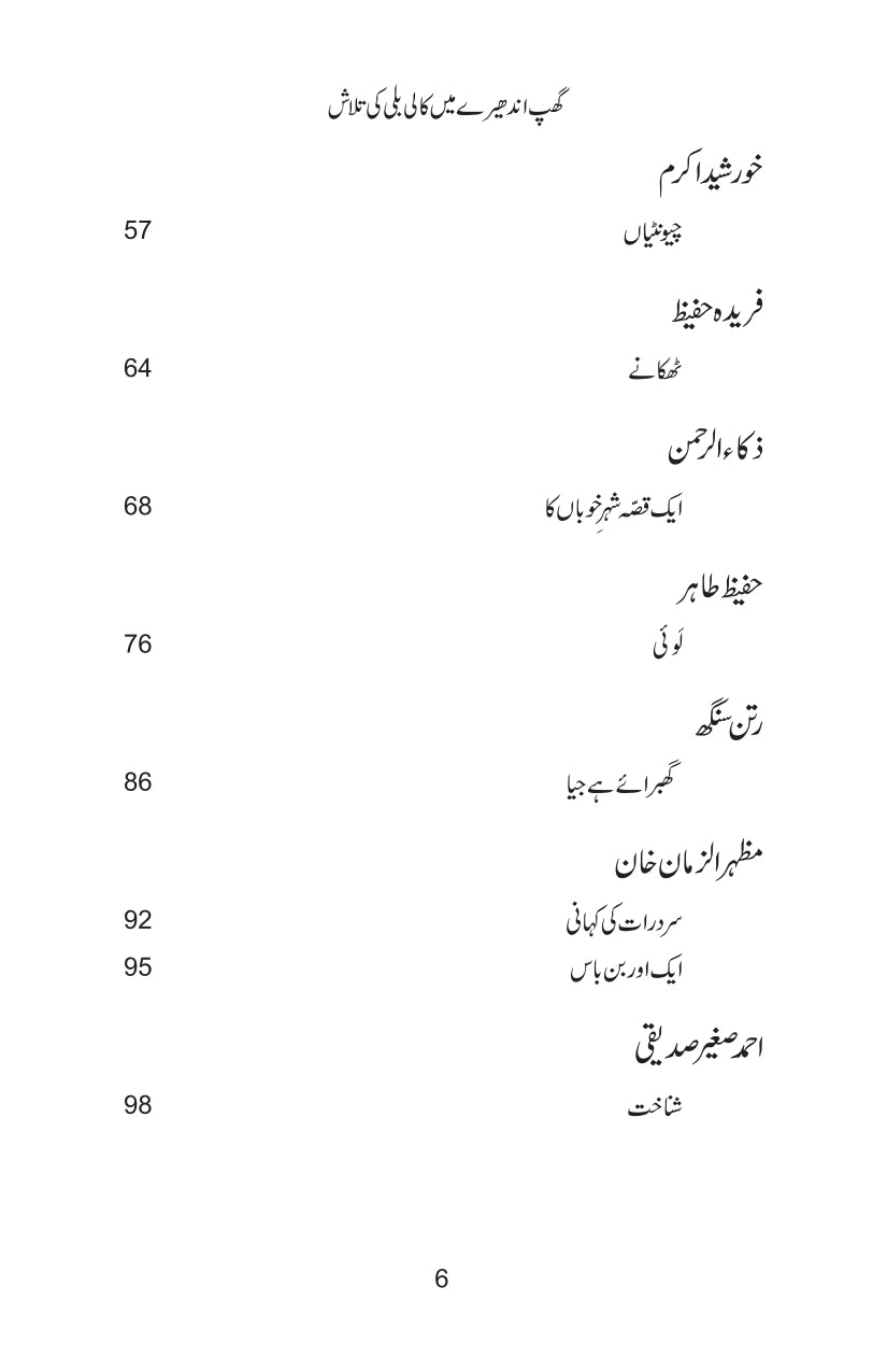 Ghup Andhery Main Kali Bili Ki Talash - گھپ اندھیرے میں کالی بلی کی تلاش
