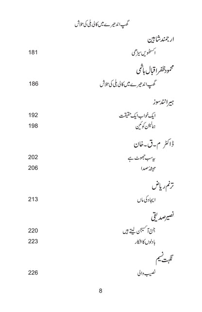 Ghup Andhery Main Kali Bili Ki Talash - گھپ اندھیرے میں کالی بلی کی تلاش