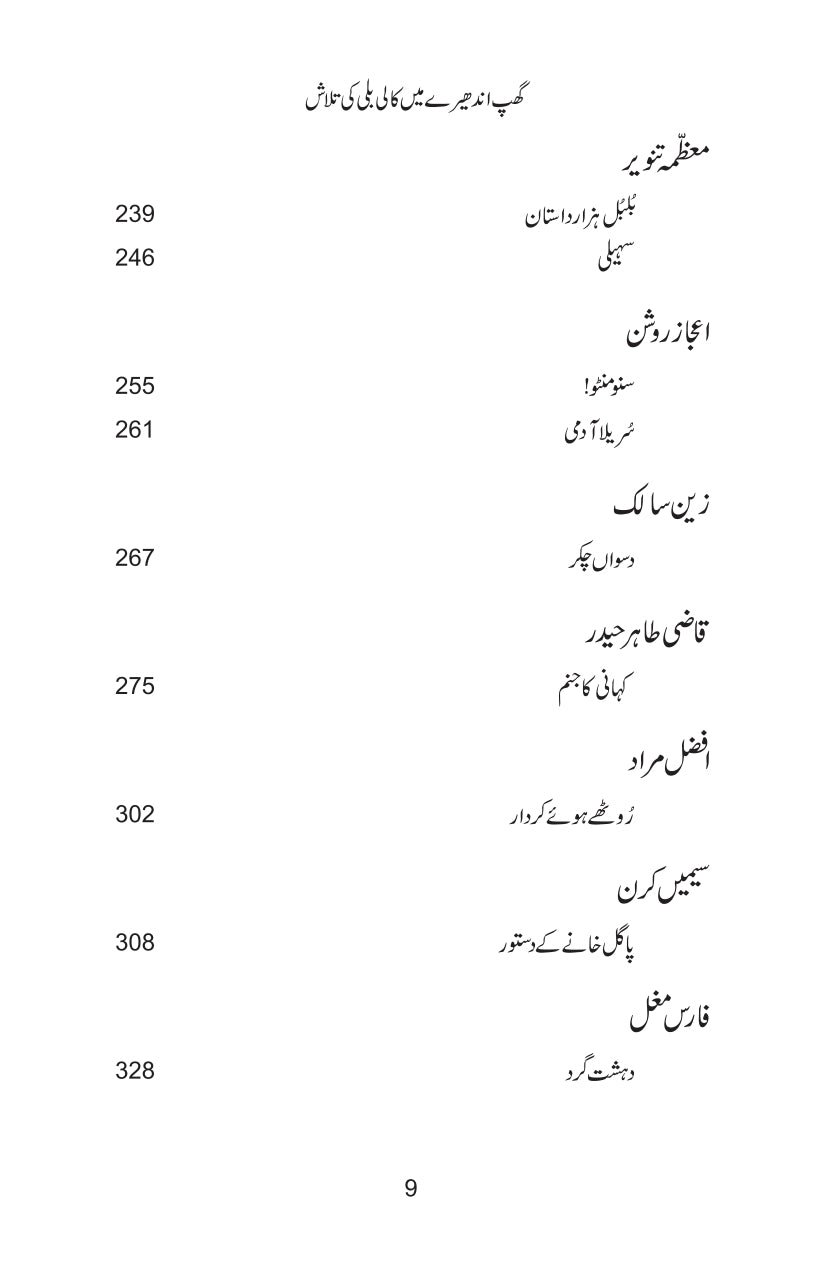 Ghup Andhery Main Kali Bili Ki Talash - گھپ اندھیرے میں کالی بلی کی تلاش