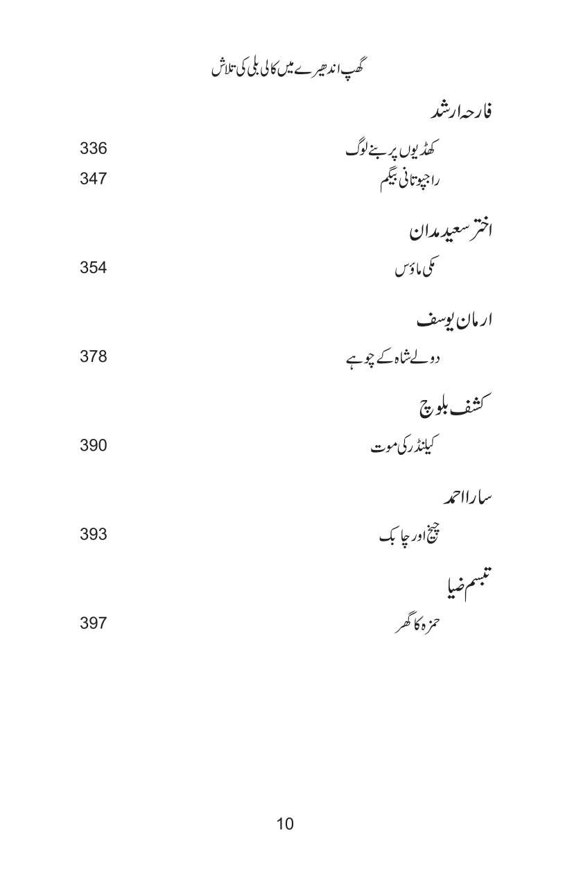 Ghup Andhery Main Kali Bili Ki Talash - گھپ اندھیرے میں کالی بلی کی تلاش