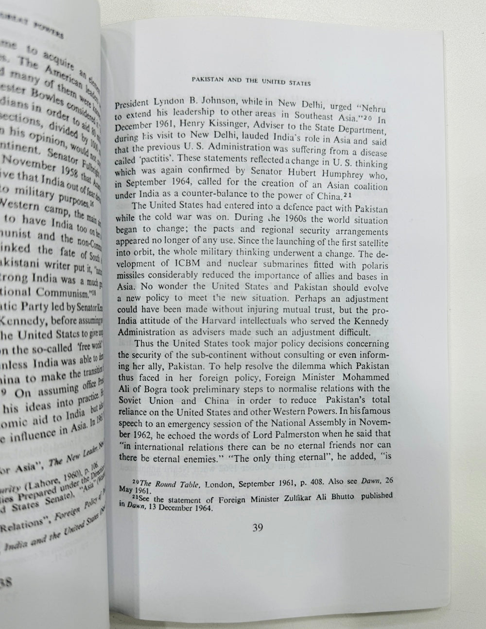 Pakistan And The Great Powers