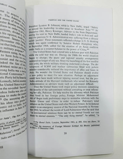 Pakistan And The Great Powers