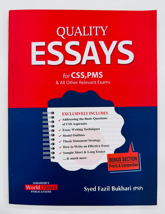 Quality Essays For CSS PMS & All Other Relevant Exams