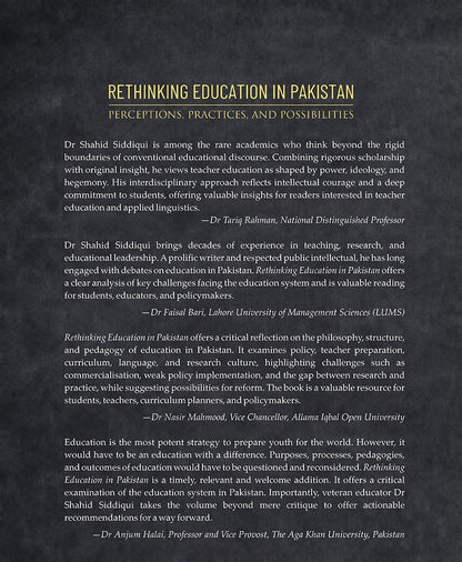 Rethinking Education In Pakistan