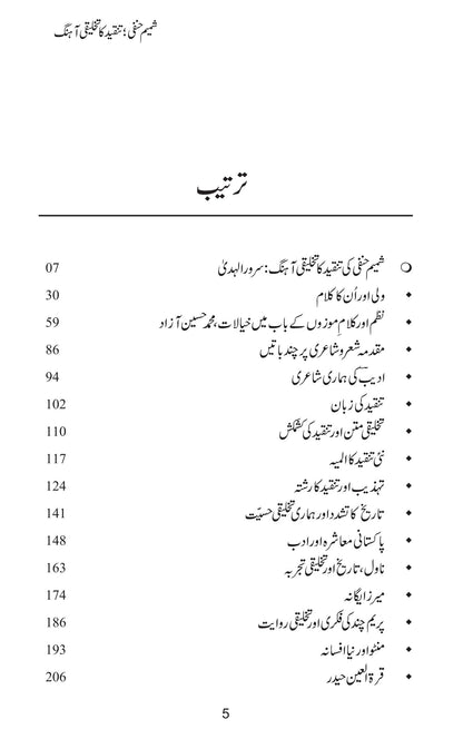 Shamem Hanfi Tanqeed Ka Takhleqi Aahungh - شمیم حنفی تنقید کا تخلیقی آہنگ