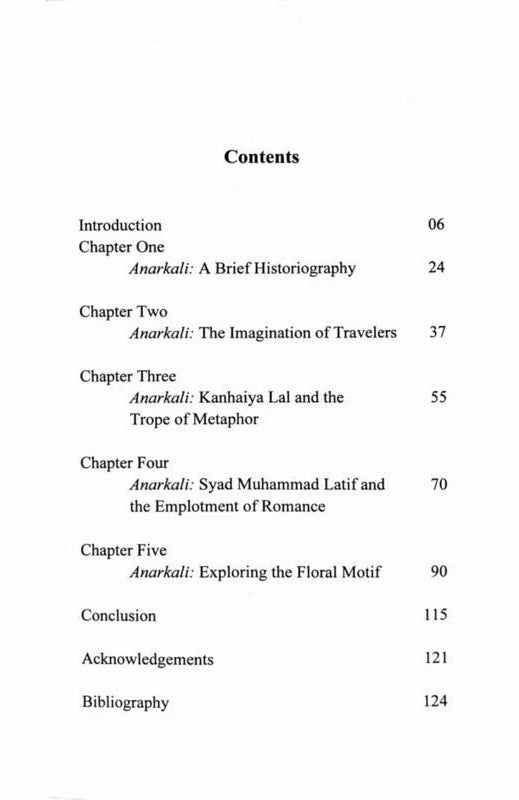 Tracing An Historical Imagination : The Role of Anarkali in the City of Lahore